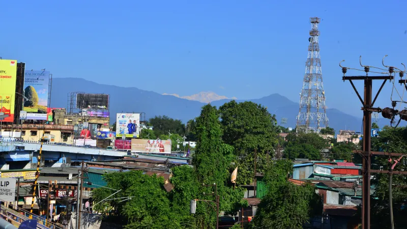 Město Siliguri v Indii