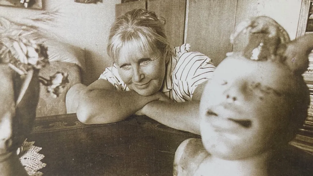 Zuzana Kyselková v ateliéru (80. léta)