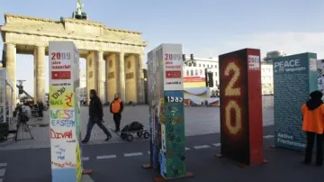 Berlínská zeď je zpátky – symbolicky a v rozebíratelné formě.