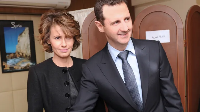 Bašár Asad s manželkou Asmou