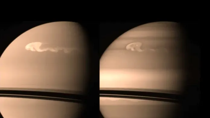 Bouře v atmosféře Saturnu
