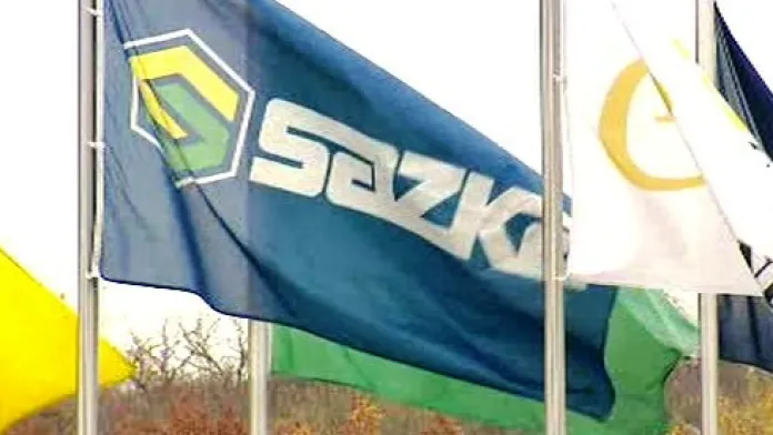 Vlajka loterijní společnosti Sazka