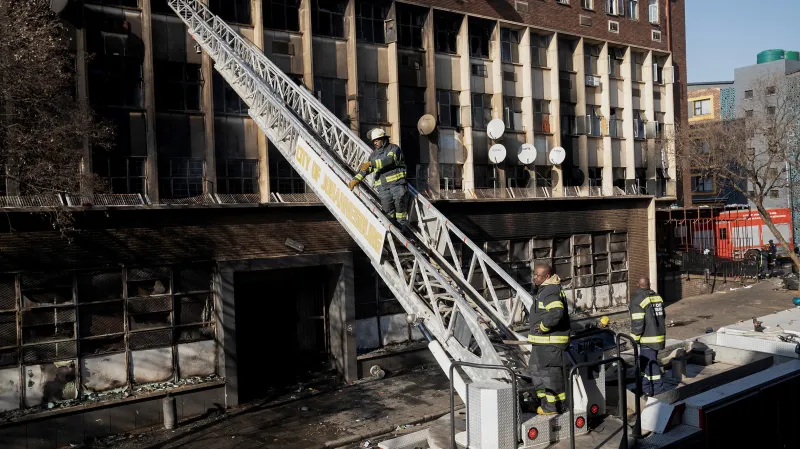Události ČT: Tragický požár v Johannesburgu
