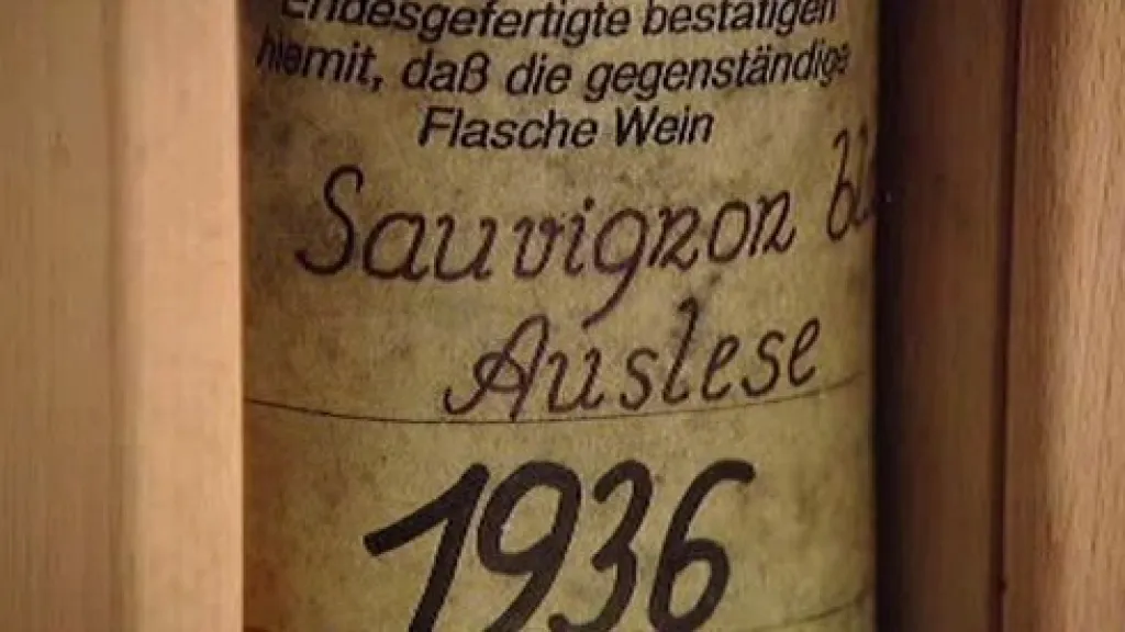 Sauvignon Blanc z roku 1936