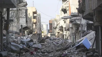 Zničené město Kobani