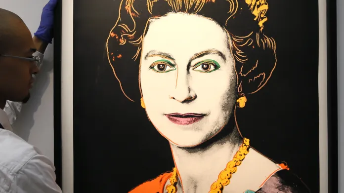 Portrét Alžběty II. od Andyho Warhola