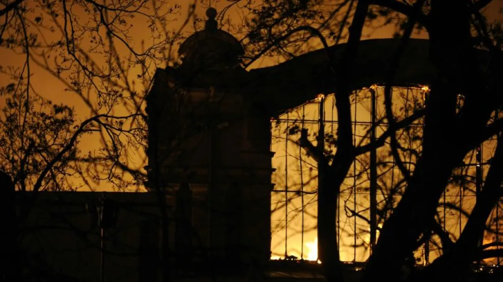 Požár Výstaviště