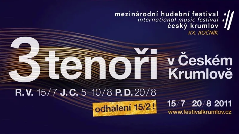 Tři tenoři na festivalu Český Krumlov