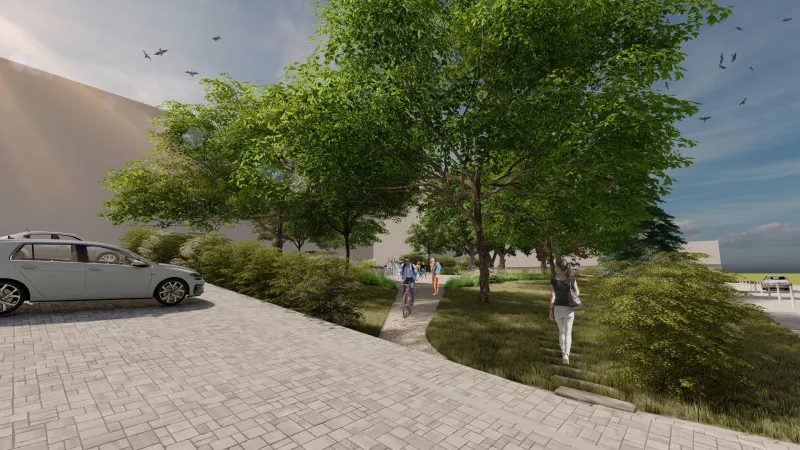 Vizualizace Nového náměstí v České Třebové