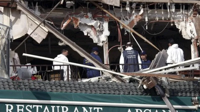 Následky bombového útoku