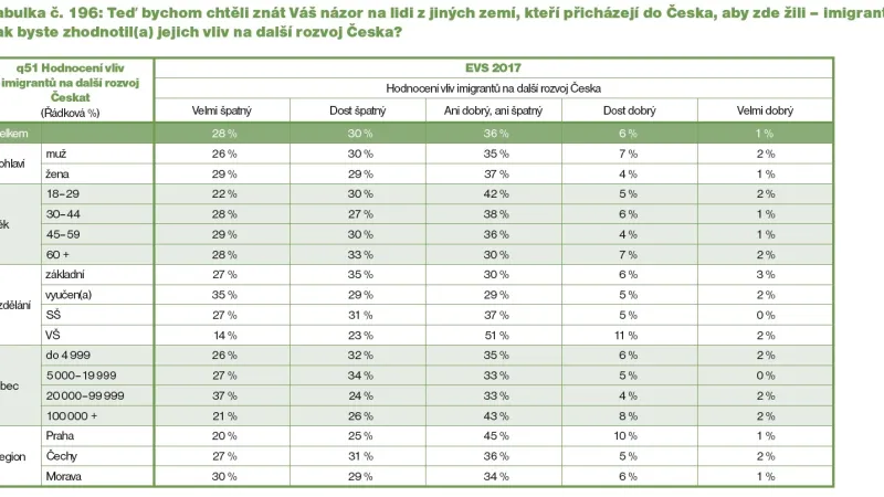 Co nám dávají imigranti?