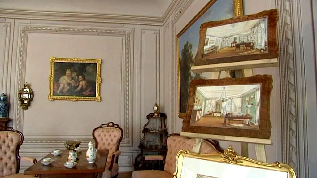 Zámecký interiér 19. století