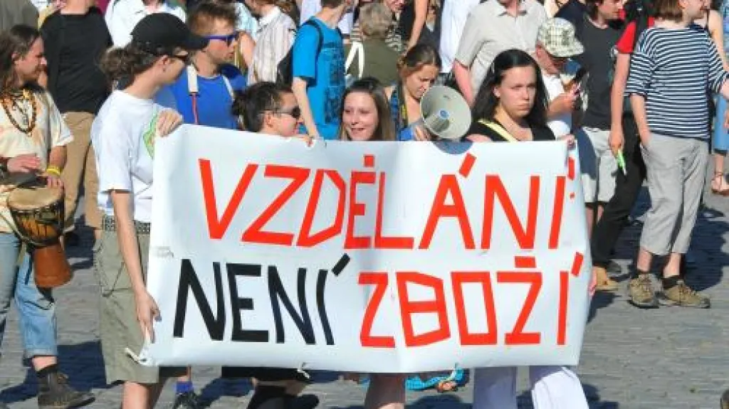 Protest proti zavedení školného
