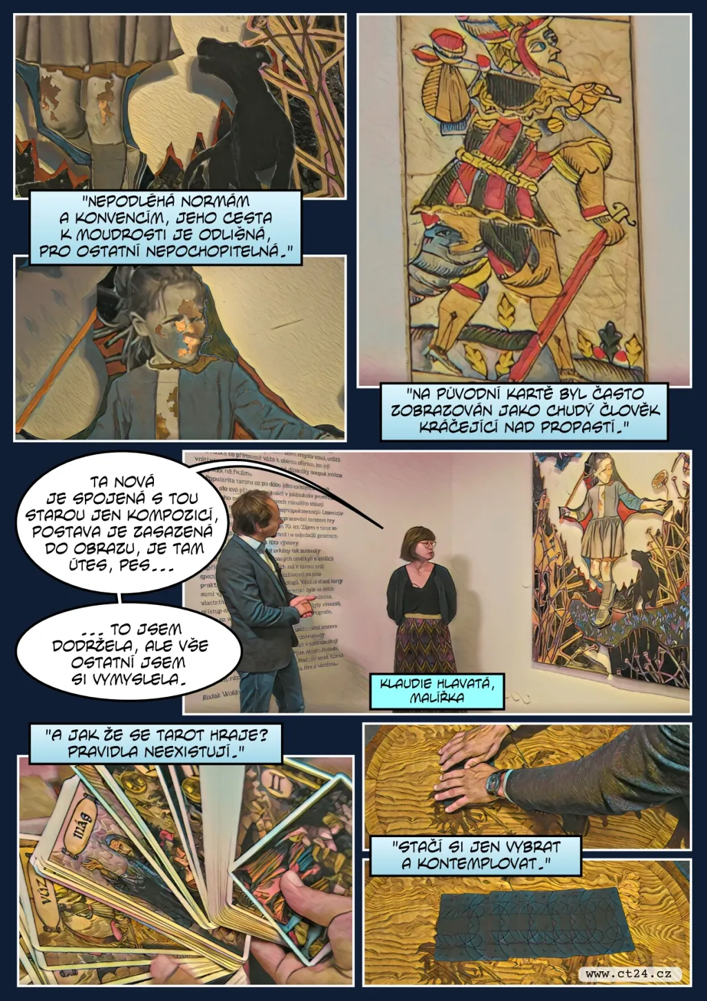 Tarot ukázal návštěvníkům výstavy v Praze svůj mystický svět