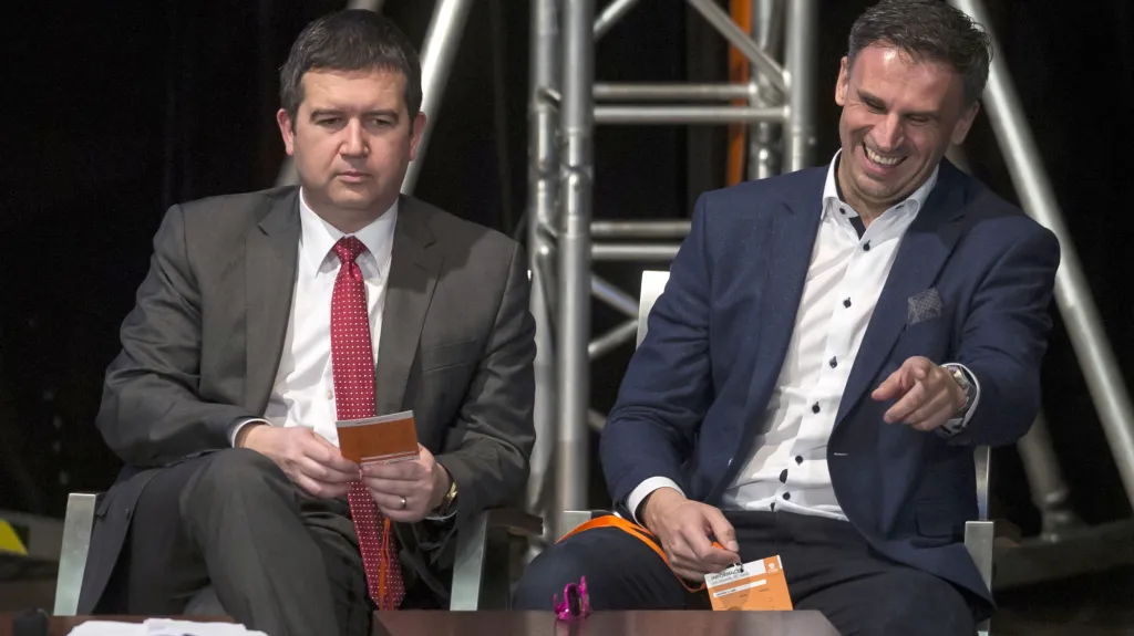 Jan Hamáček (vlevo) a Jiří Zimola