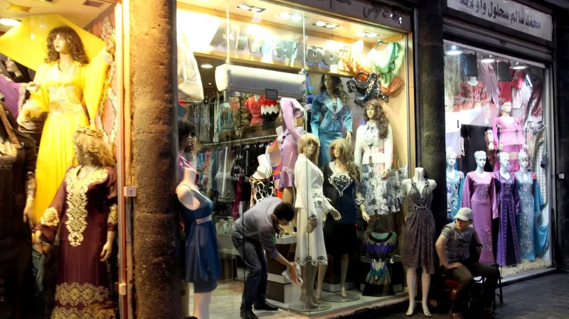 Obchody v centru Damašku