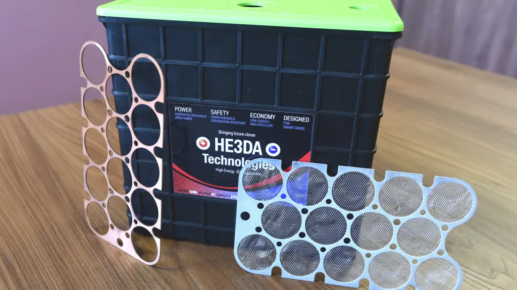 Baterie společnosti HE3DA