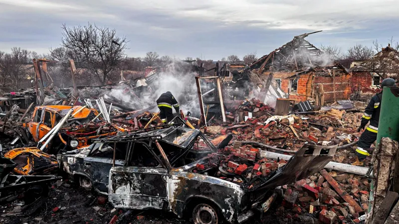 Následky ruských útoků na Charkov