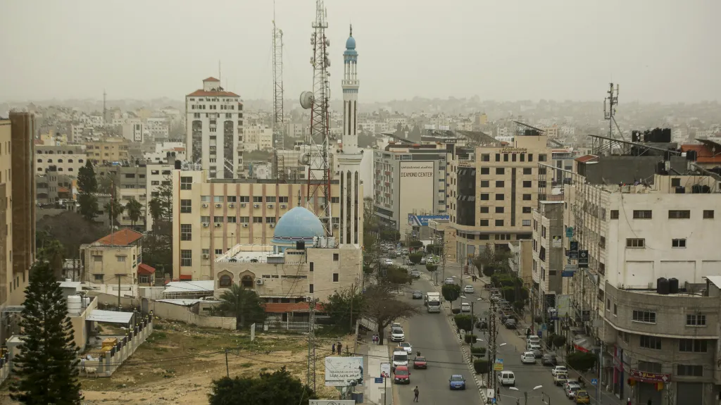 Palestinské město Gaza