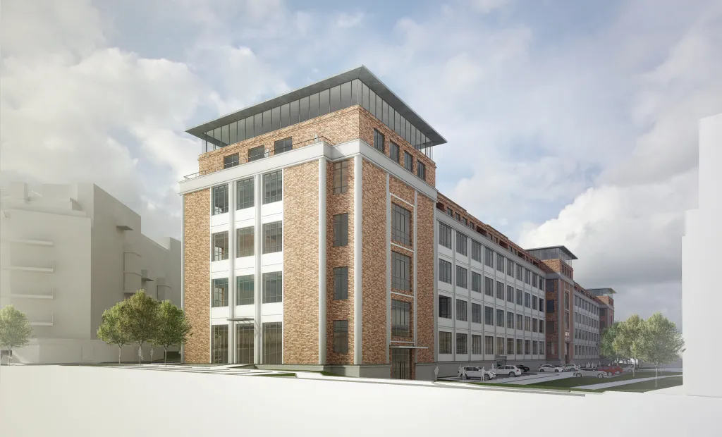 Přestavba bývalé továrny Meopta Košíře na pražských Cibulkách z dílny studia Jakub Cigler architekti je ve fázi stavebního řízení. Konverze do podoby administračního komplexu má být hotova do konce roku 2019.