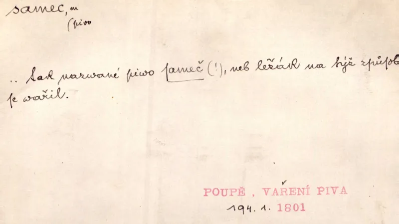 Co znamenalo slovo samec?