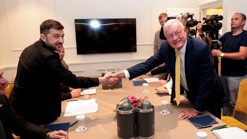 Keith Kellogg a Volodymyr Zelenskyj