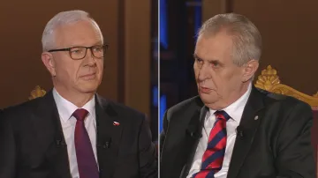 Prezidentský duel Jiřího Drahoše a Miloše Zemana