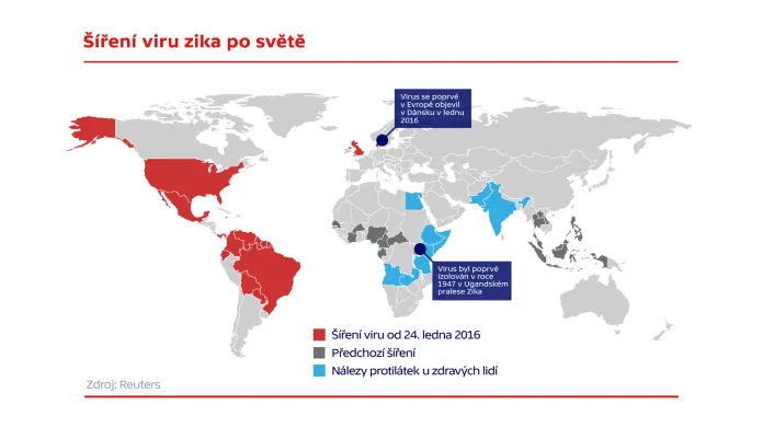 Šíření viru zika po světě