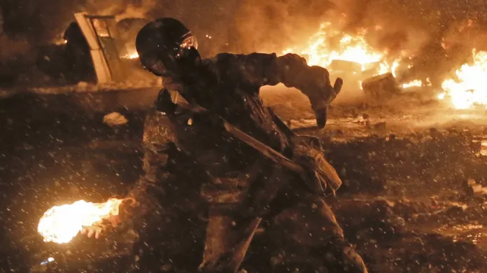 Noční střety v Kyjevě