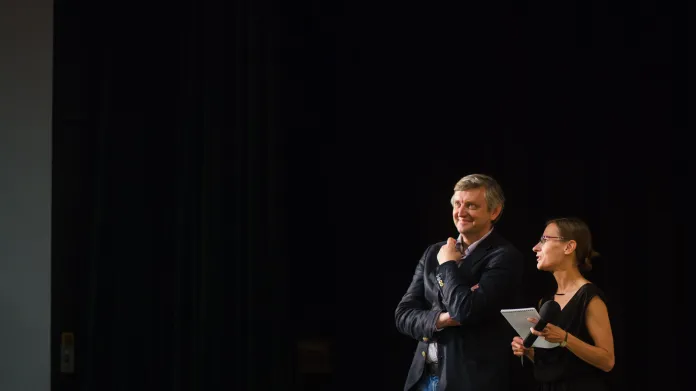 Sergej Loznica při diskuzi po filmu