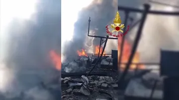 V římě explodovala čerpací stanice