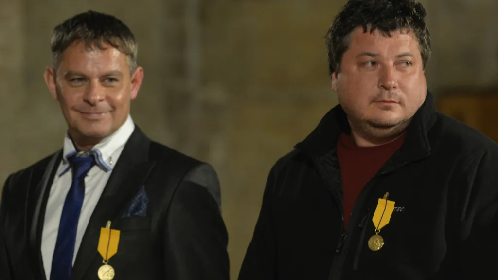 Filip Renč a Robert Sedláček dostali medaili Za zásluhy