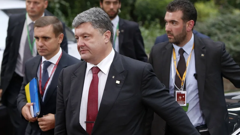Ukrajinský prezident na summitu EU
