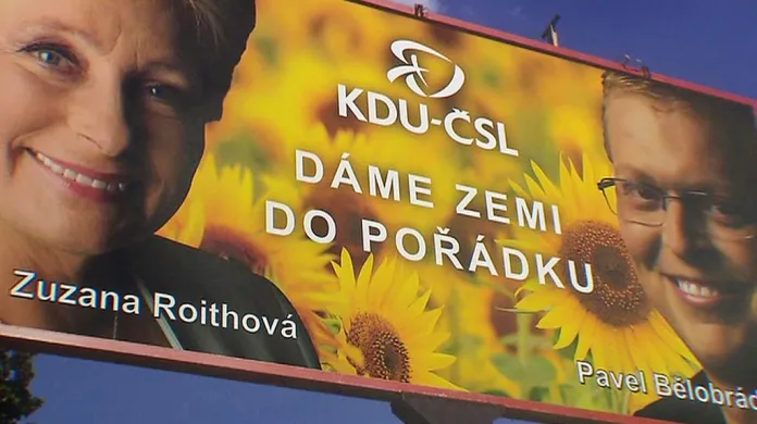 Předvolební billboard KDU-ČSL