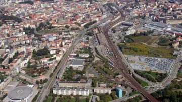 Brno letecky, stávající vlakové nádraží
