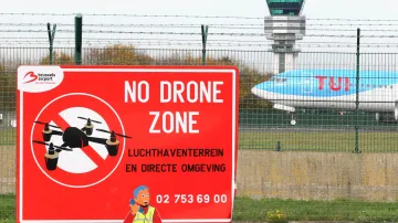 Zákaz dronů v okolí bruselského letiště