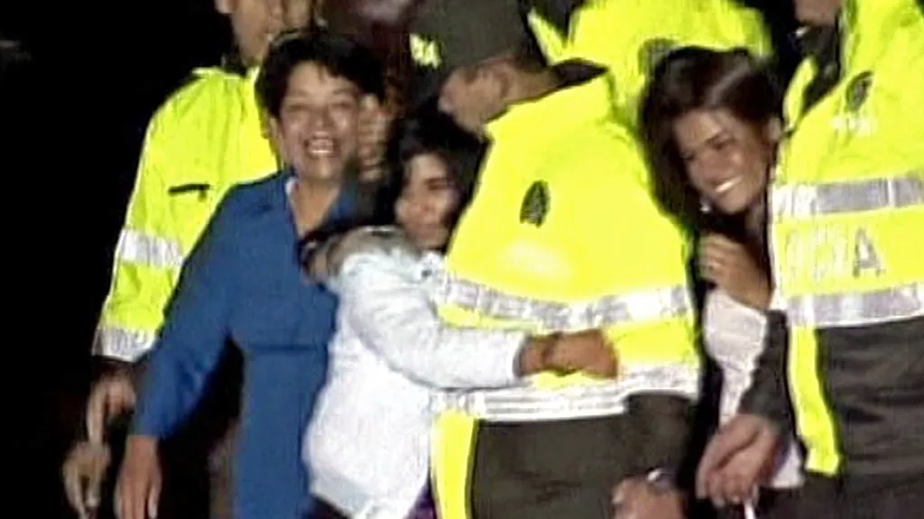 Propuštění rukojmích v Kolumbii