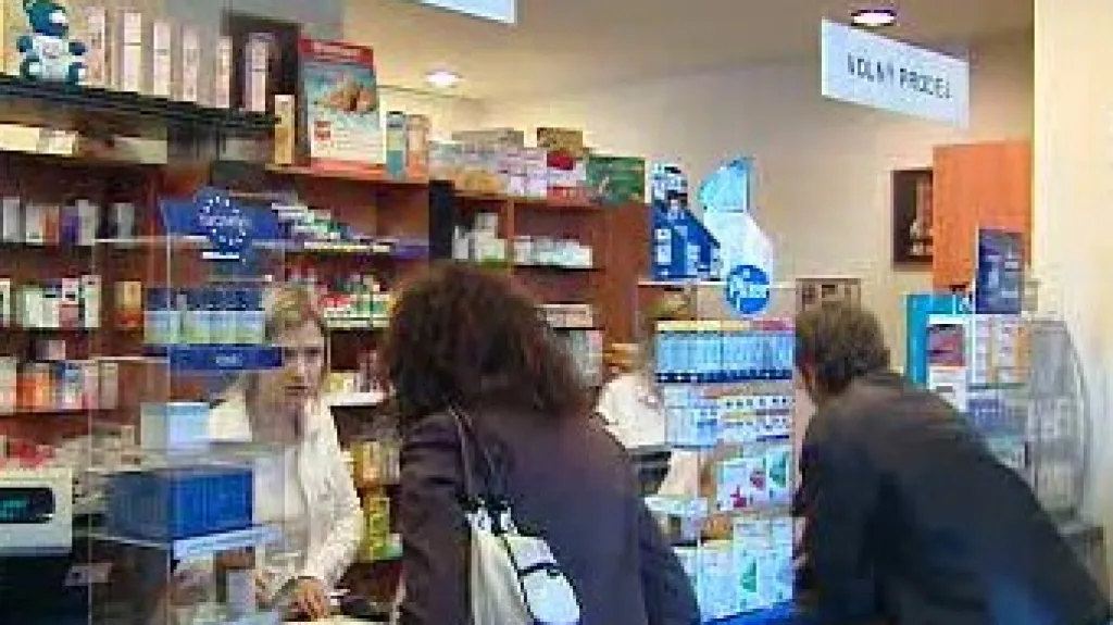 Výdej léků v lékárně