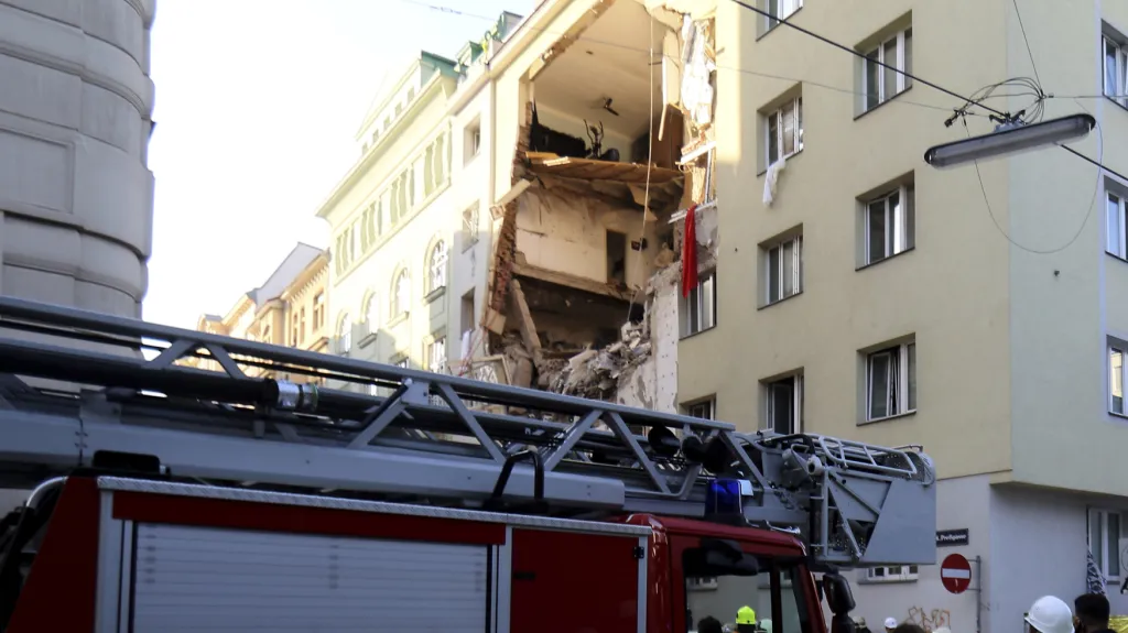Výbuch domu ve Vídni pravděpodobně způsobil plyn