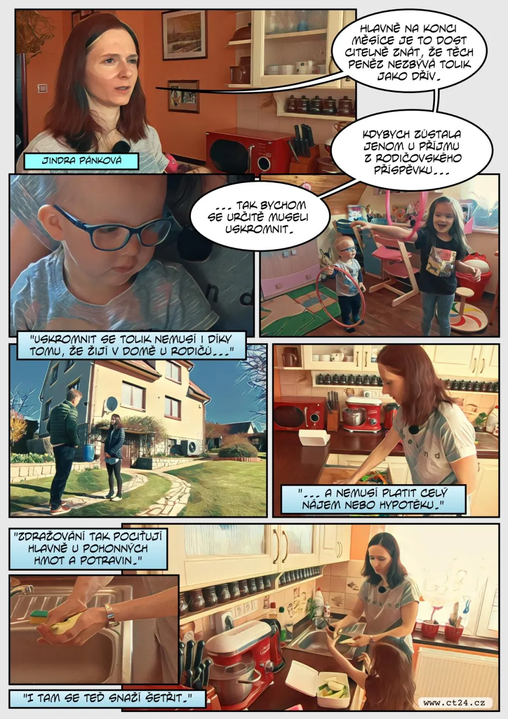 Vysoká inflace sužuje stále více domácností. Zdražují potraviny i náklady na bydlení