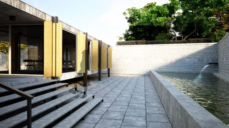 Rok Škerjanc a Andrej Šeligo navrhli projekt úpravy prostranství okolo kostela