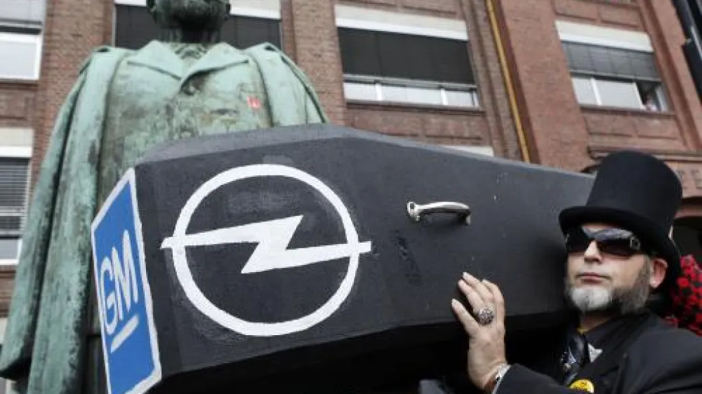 Protesty zaměstnanců Opelu