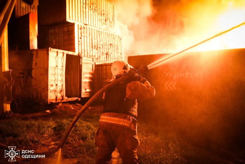 Následky ruských úderů v Oděse