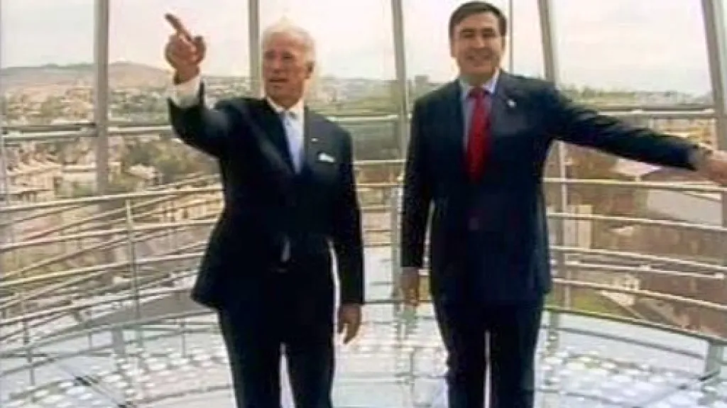 Joe Biden a Michail Saakašvili