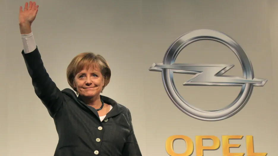 Angela Merkelová v Opelu