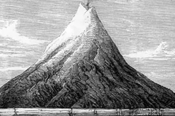 Výbuch sopky Krakatau zpustošil pobřeží Jávy a Sumatry