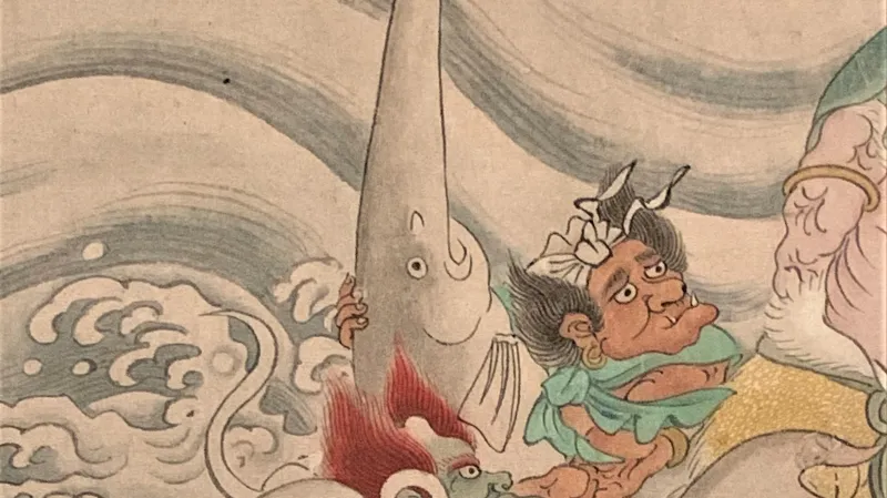 Veslonos čínský na obraze ze 17. století