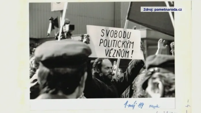 Protest Kamila Černého (1. 5. 1989)