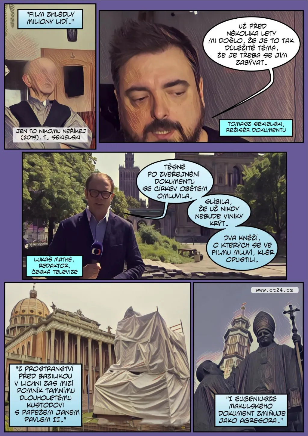 Komiks: Papežův čistič v Polsku