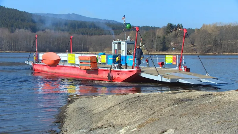 Přívoz v Horní Plané na Lipně